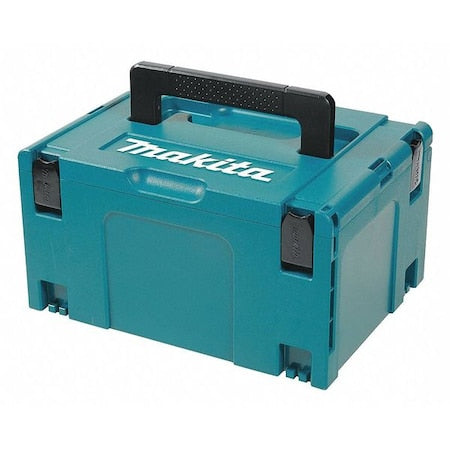 MAKPAC Interlocking Tool Case, Plastic, Blue, 15-1/2 in W x 11-1/2 in D x 8-1/2 in H