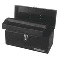 WESTWARD Tool Box, Plastic, Steel, Black, 16 in W x 7 in D x 7-1/2 in H