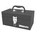 WESTWARD Tool Box, Steel, Black, 12 in W x 6-1/2 in D x 5-1/2 in H