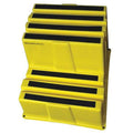 Box Step, 2 Steps, 500 lb Load Capacity, 19 3/4 in Overall Height, Plastic, Yellow