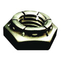 Flexible Top Lock Nut, #8-32, Steel, Grade 2, Black Oxide, 1/16 in Ht, 200 PK