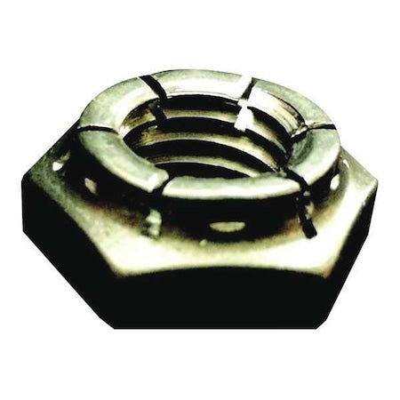 Flexible Top Lock Nut, 1/2""-13, 18-8 Stainless Steel, Not Graded, Plain, 1/8 in Ht, 25 PK