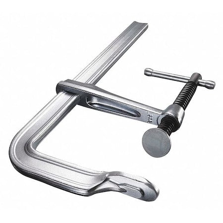 8 in Bar Clamp, Forged Steel Handle and 4 in Throat Depth