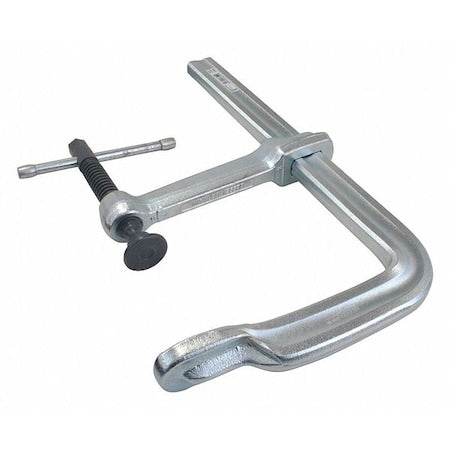 24 in Bar Clamp, Forged Steel Handle and 7 in Throat Depth