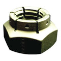 Flexible Top Lock Nut, 1/4"-20, Steel, Grade 2, Black Oxide, 1/8 in Ht, 100 PK