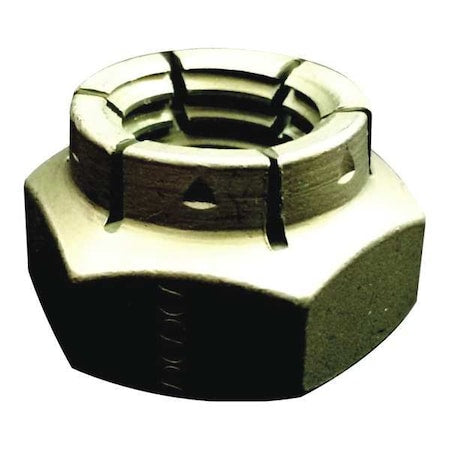 Flexible Top Lock Nut, 1/4"-20, Steel, Grade 2, Black Oxide, 1/8 in Ht, 100 PK