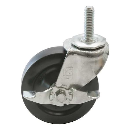 Stem Caster, 3/8" Stem Dia., 90 lb. Ld