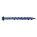 Conset Concrete Screw, 1/4" Dia., Hex, 2 3/4 in L, Steel Blue Ruspert, 25 PK