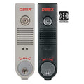 Exit Door Alarm, Gray, Plastic, 100 dB
