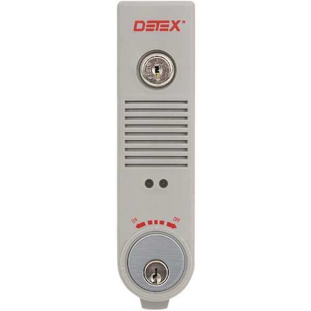 Exit Door Alarm, 9V Battery, Plastic, 100dB