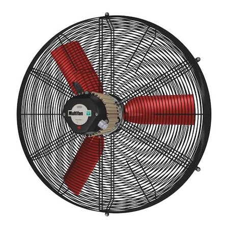 Corrosion Resistant Air Circulator, Ceiling, Wall Mount, 30 in Blade Dia, 115V, 10,000 cfm