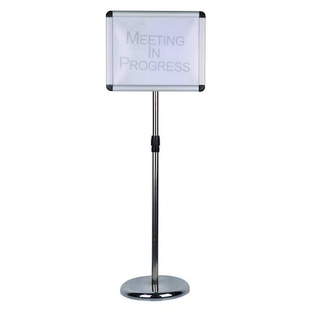 Sign Holder, Aluminum/Steel, Pedestal