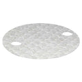Sorbent Pad, 22 in Dia., Oil, White, Polypropylene