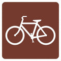 Bicycle Traffic Sign, 18 in H, 18 in W, Aluminum, Square, No Text, T1-1236-HI_18x18