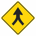 Merge Traffic Sign, 24 in H, 24 in W, Aluminum, Diamond, No Text, T1-5472-EG_24x24