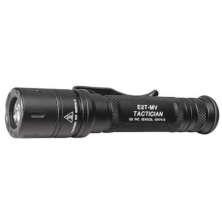 Black Tactical Handheld Flashlight, CR123A, 800/5lm