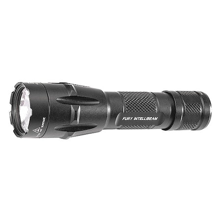 Black Rechargeable Tactical Handheld Flashlight, CR123A, 1500lm