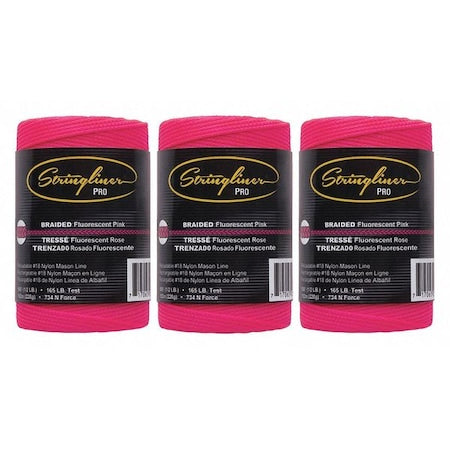 Mason's Line, FluorPink, Nylon, 500', PK3