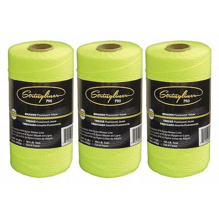 Mason'sLine, FluorYellow, Nylon, 1,000', PK3