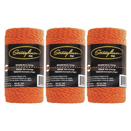 Mason'sLine, BlackOrange, Nylon, 1,000', PK3