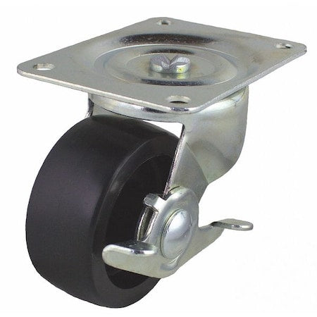 Plate Caster, 210 lb. Load Rate, 3-13/16"H