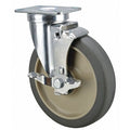 Plate Caster, 300 lb. Load Rate, 7-1/4" H