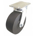 Plate Caster, 5400 lb. Load Rate, 8" H