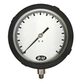 Industrial Pressure Gauge, 0 to 160 psi, 6 in Dial, 1/4 in NPT, Bottom Location