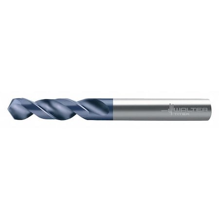 Screw Machine Drill Bit, 9.10 mm Size, 118 Degrees Point Angle, High Speed Steel, TiNAl Finish