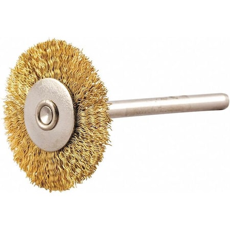 Cup Brush, Wire 0.005" dia., Brass