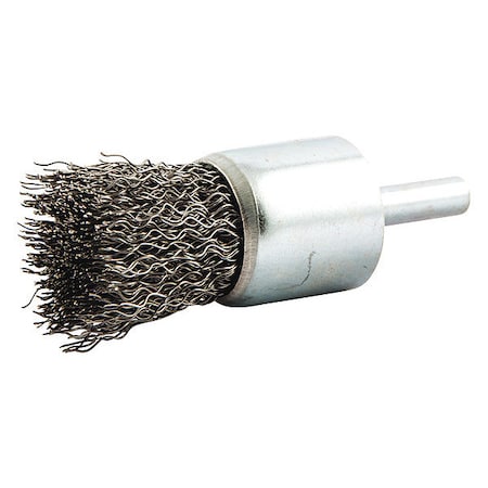End Brush, Shank 1/4", Wire 0.012" dia.