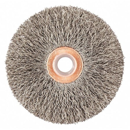 Wire Wheel Brush, 0.014" dia. Wire