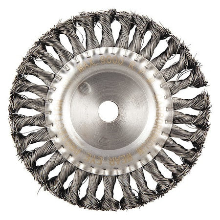 Wire Wheel Brush, 0.014" dia. Wire