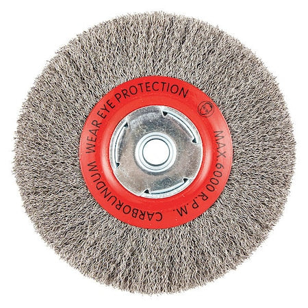 Wire Wheel Brush, 0.014" dia. Wire
