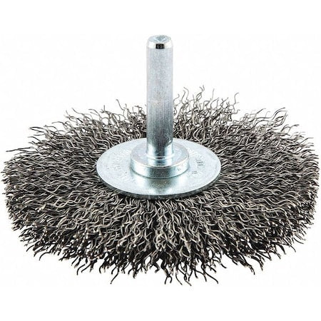 Wire Wheel Brush, 0.0118" dia. Wire
