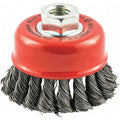 Cup Brush, Wire 0.020" dia., Carbon Steel