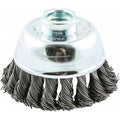 Cup Brush, Wire 0.020" dia., Carbon Steel