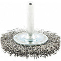 Wire Wheel Brush, 0.0118" dia. Wire