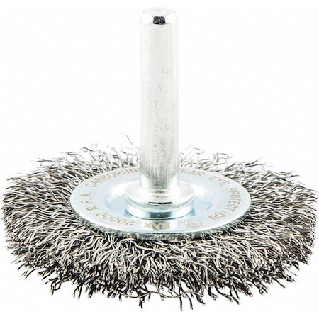 Wire Wheel Brush, 0.0118" dia. Wire