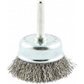 Cup Brush, Wire 0.012" dia., Carbon Steel