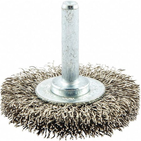 Wire Wheel Brush, 0.0118" dia. Wire