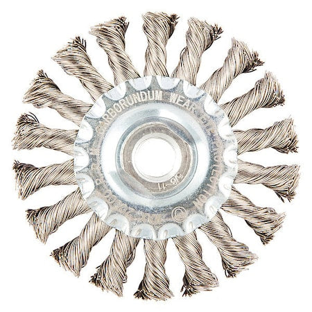Wire Wheel Brush, 0.020" dia. Wire