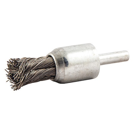 End Brush, Shank 1/4", Wire 0.014" dia.