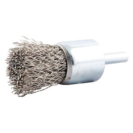 End Brush, Shank 1/4", Wire 0.012" dia.