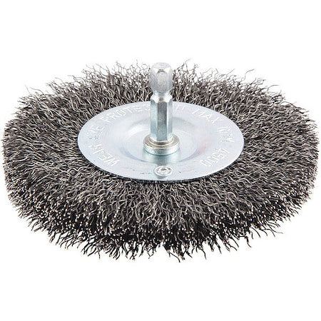 Drill Radial Wire Brush, 0.0118" dia Wire