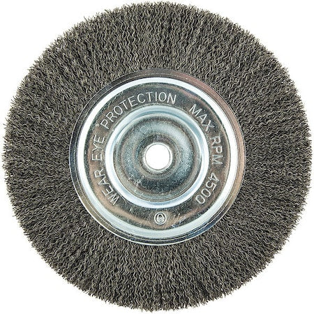 Wire Wheel Brush, 0.014" dia. Wire
