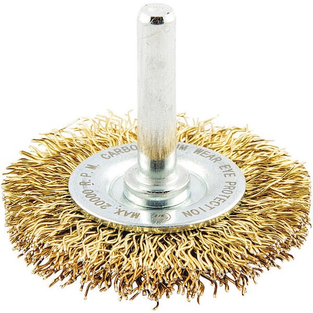 Wire Wheel Brush, 0.014" dia. Wire