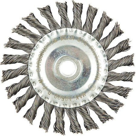 Wire Wheel Brush, 0.020" dia. Wire