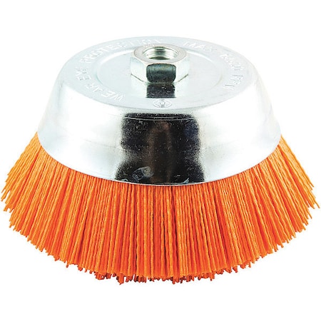 Cup Brush, Wire 0.040" dia., Nylon