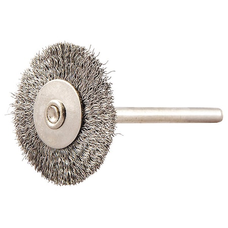 Wire Wheel Brush, 0.005" dia. Wire